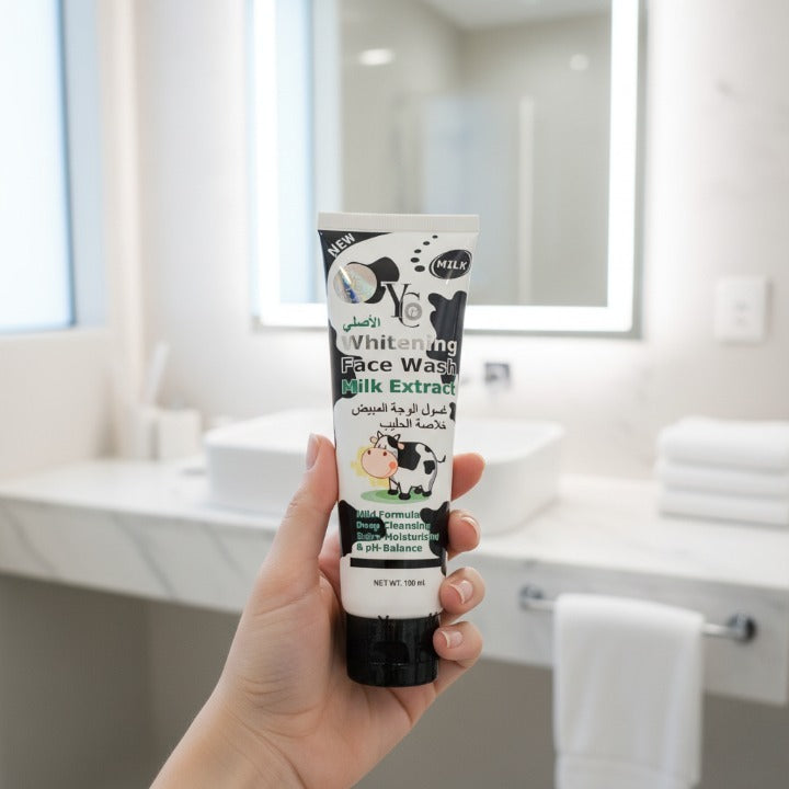 YC Whitening Face Wash 100ml | Deep Cleansing Brightening Formula | Removes Dirt, Oil, And Impurities For Soft, Smooth, And Glowing Skin