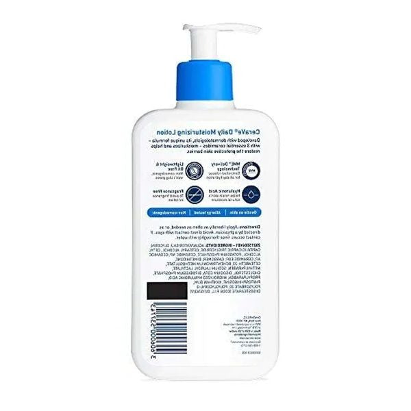 Cerave Daily Moisturizing Lotion 300ml Hydrating Lotion For All Skin Types With Long-Lasting Moisture And Lightweight Formula